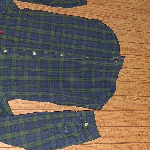 Polo by Ralph Lauren Kids Green Checkered Button Down Shirt - Picture 3 of 6